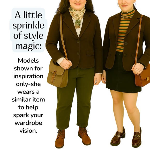 Old Navy Stretch Fabric Brown Corduroy Blazer Size S - Picture 2 of 16